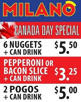 Canada Day Walk-In Specials Canada Day Walk-In Specials